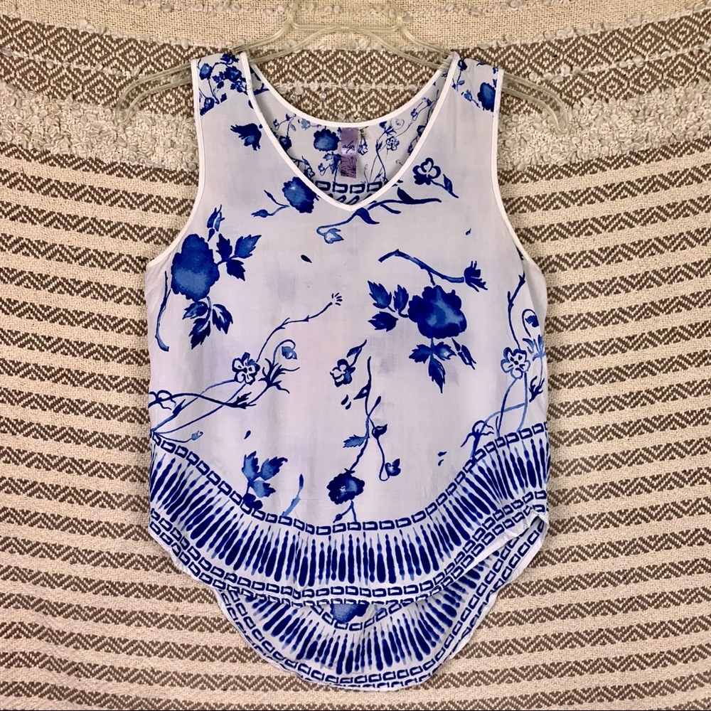 Alya • Chinese Watercolor Top